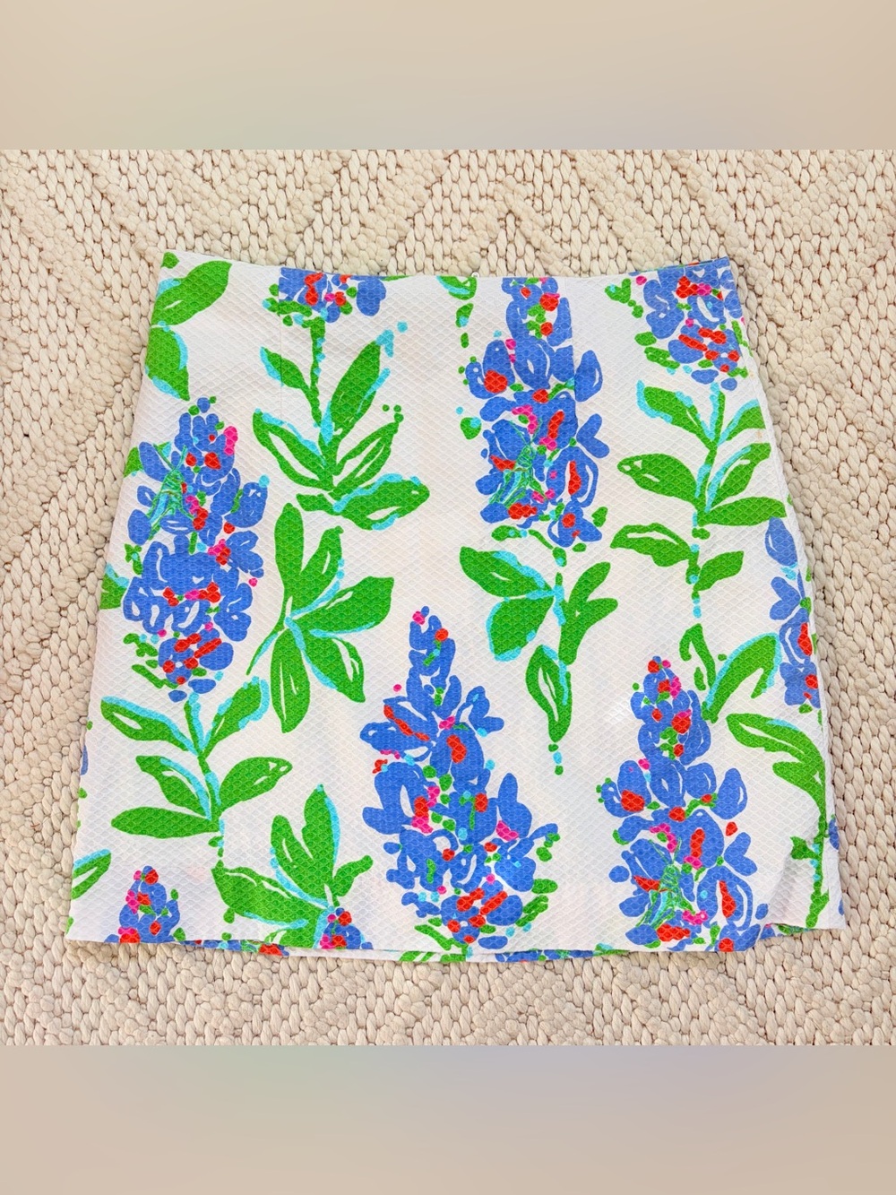 LILLY PULLITZER Lynnie Skirt Honeycomb Pique Womens Size 4 EUC